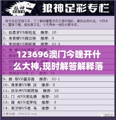 123696澳门今晚开什么大神,现时解答解释落实_tool43.108