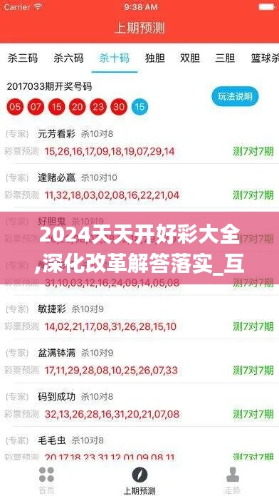 2024天天开好彩大全,深化改革解答落实_互动集84.838