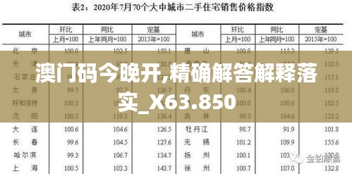 澳门码今晚开,精确解答解释落实_X63.850