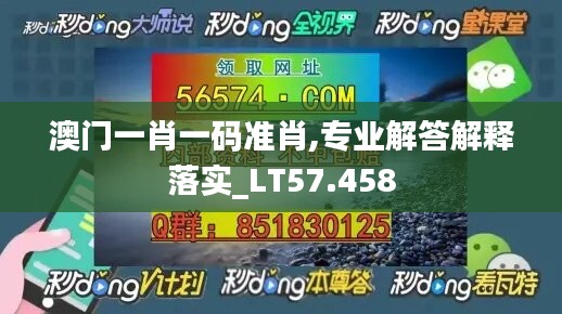 澳门一肖一码准肖,专业解答解释落实_LT57.458