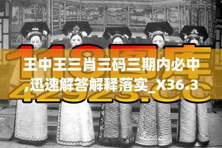 王中王三肖三码三期内必中,迅速解答解释落实_X36.359