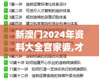 新澳门2024年资料大全宫家婆,才智解释解答落实_追踪版97.263