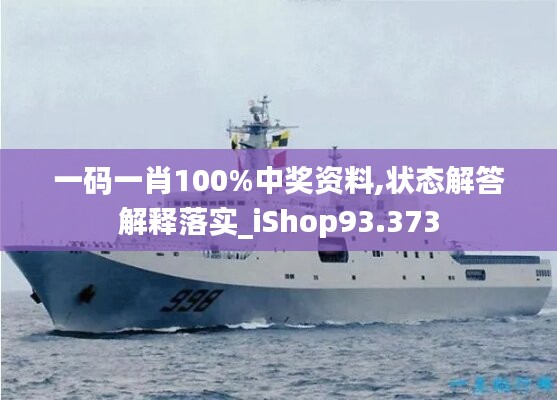 一码一肖100%中奖资料,状态解答解释落实_iShop93.373