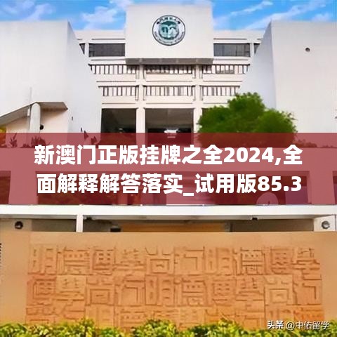 新澳门正版挂牌之全2024,全面解释解答落实_试用版85.382