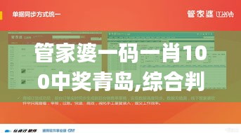 管家婆一码一肖100中奖青岛,综合判断解析解答_交互版674.96