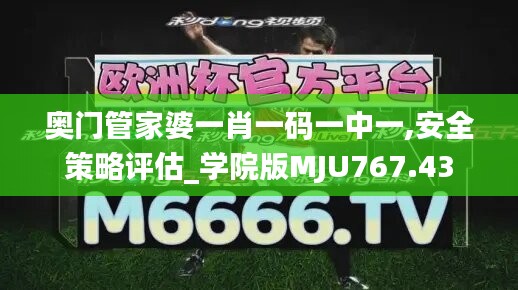 奥门管家婆一肖一码一中一,安全策略评估_学院版MJU767.43