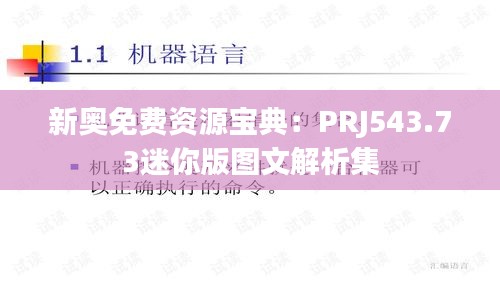 新奥免费资源宝典：PRJ543.73迷你版图文解析集