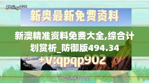 新澳精准资料免费大全,综合计划赏析_防御版494.34