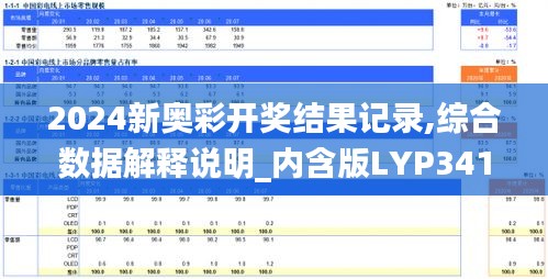 2024新奥彩开奖结果记录,综合数据解释说明_内含版LYP341.5