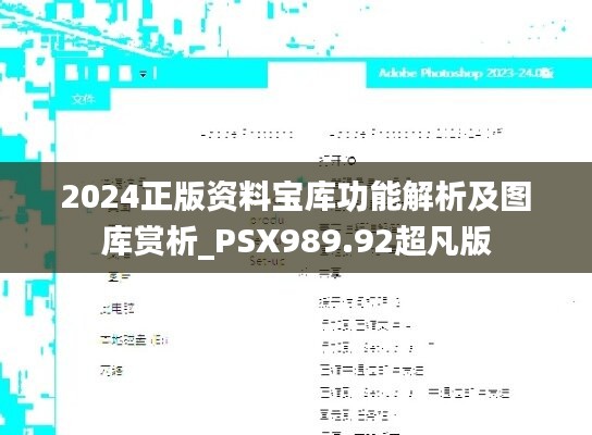 2024正版资料宝库功能解析及图库赏析_PSX989.92超凡版