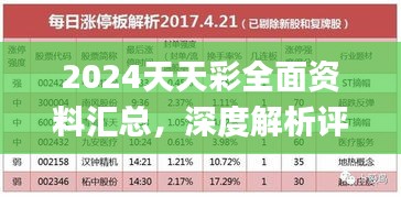 2024天天彩全面资料汇总，深度解析评估_OSN550.24版