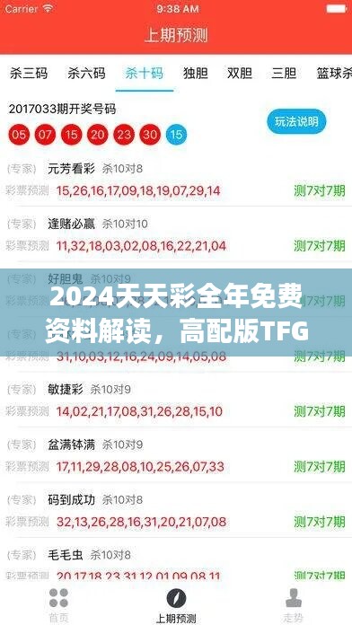 2024天天彩全年免费资料解读，高配版TFG87.09详析