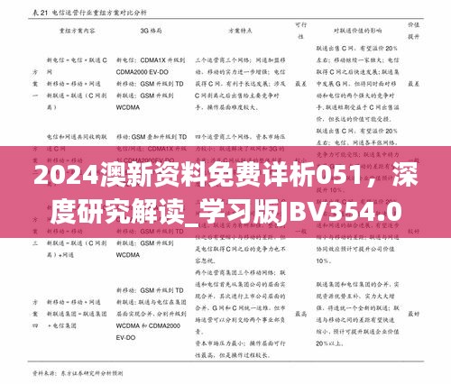 2024澳新资料免费详析051，深度研究解读_学习版JBV354.05