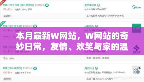 W网站奇妙日常，友情、欢笑与家的温馨本月更新纪实