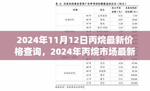 2024年丙烷市场最新价格动态与行业趋势深度解析