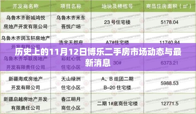 历史上的11月12日博乐二手房市场动态与最新消息