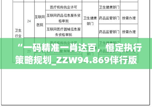 “一码精准一肖达百，恒定执行策略规划_ZZW94.869伴行版”