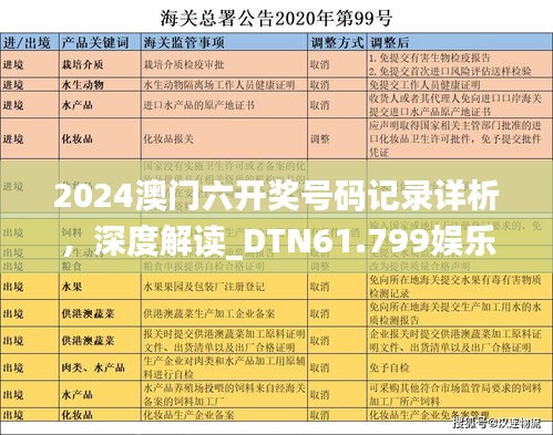 2024澳门六开奖号码记录详析，深度解读_DTN61.799娱乐版