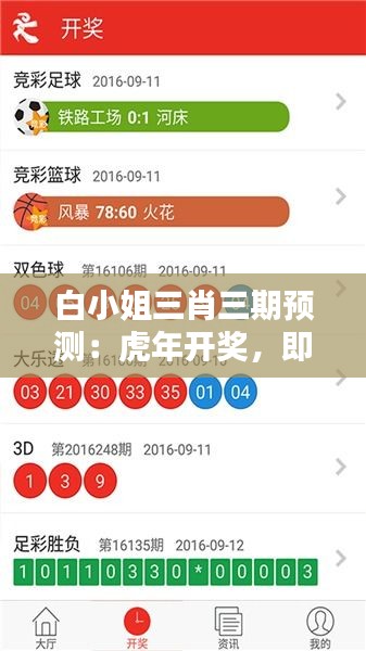 白小姐三肖三期预测：虎年开奖，即时解析与处理——QNH61.358多媒体版
