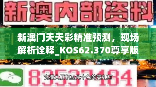 新澳门天天彩精准预测，现场解析诠释_KOS62.370尊享版