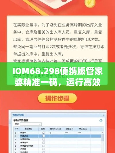 IOM68.298便携版管家婆精准一码，运行高效