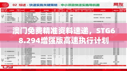 澳门免费精准资料速递，STG68.294增强版高速执行计划