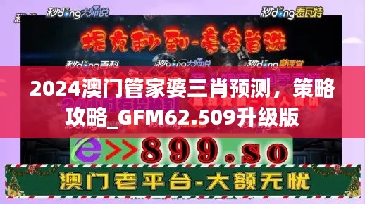 2024澳门管家婆三肖预测，策略攻略_GFM62.509升级版