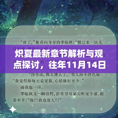 炽夏最新章节解析与观点探讨，往年11月14日发布日回顾与前瞻