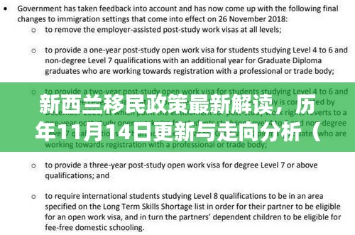 新西兰移民政策最新解读，历年11月14日更新与走向分析（2022年视角）