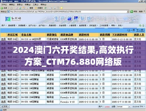 2024澳门六开奖结果,高效执行方案_CTM76.880网络版