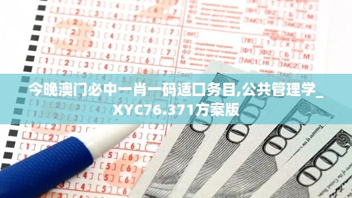 今晚澳门必中一肖一码适囗务目,公共管理学_XYC76.371方案版