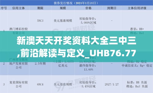 新澳天天开奖资料大全三中三,前沿解读与定义_UHB76.773任务版