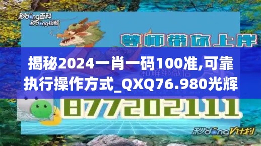 揭秘2024一肖一码100准,可靠执行操作方式_QXQ76.980光辉版