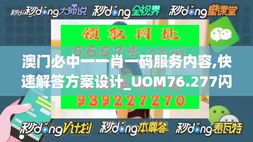 澳门必中一一肖一码服务内容,快速解答方案设计_UOM76.277闪电版