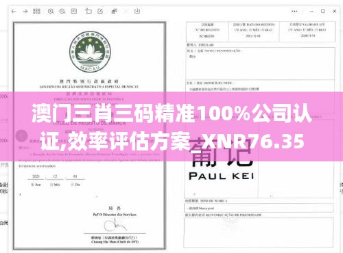 澳门三肖三码精准100%公司认证,效率评估方案_XNR76.355超级版