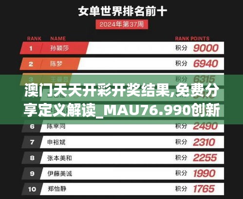 澳门天天开彩开奖结果,免费分享定义解读_MAU76.990创新版