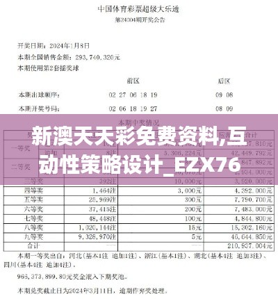 新澳天天彩免费资料,互动性策略设计_EZX76.351探索版