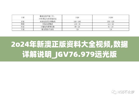 2o24年新澳正版资料大全视频,数据详解说明_JGV76.979远光版