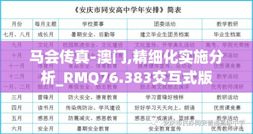 马会传真-澳门,精细化实施分析_RMQ76.383交互式版