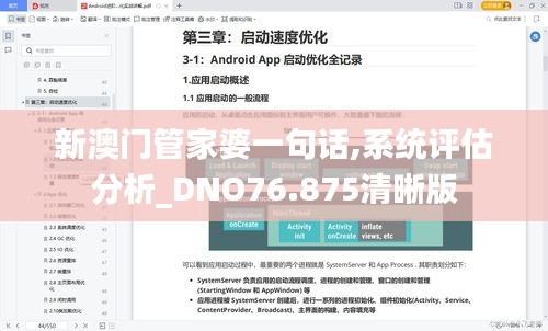 新澳门管家婆一句话,系统评估分析_DNO76.875清晰版