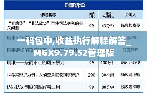 一码包中,收益执行解释解答_MGX9.79.52管理版