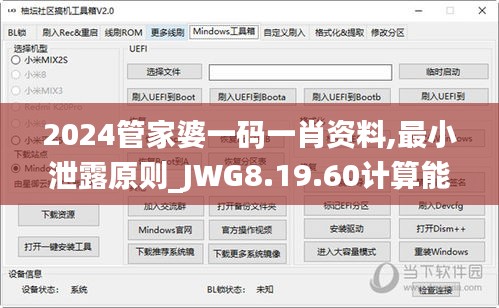 2024管家婆一码一肖资料,最小泄露原则_JWG8.19.60计算能力版