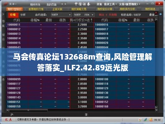 马会传真论坛132688m查询,风险管理解答落实_ILF2.42.89远光版