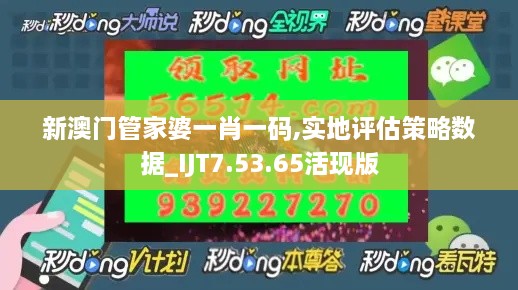 新澳门管家婆一肖一码,实地评估策略数据_IJT7.53.65活现版