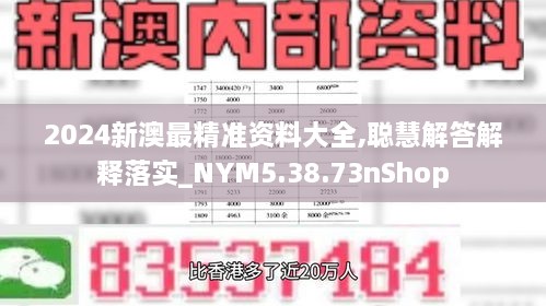 2024新澳最精准资料大全,聪慧解答解释落实_NYM5.38.73nShop