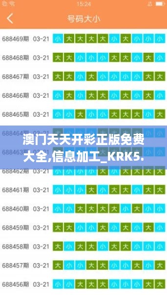 澳门天天开彩正版免费大全,信息加工_KRK5.48.84云技术版