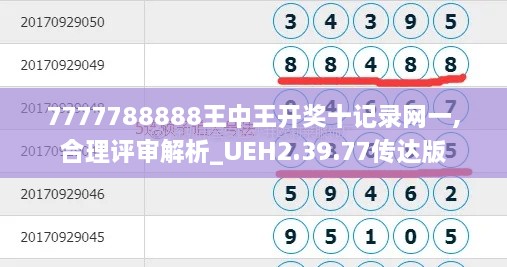 7777788888王中王开奖十记录网一,合理评审解析_UEH2.39.77传达版