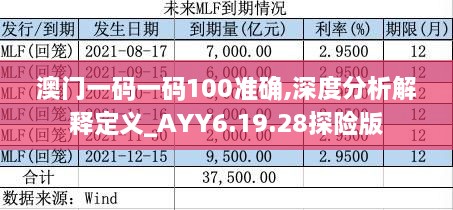 澳门一码一码100准确,深度分析解释定义_AYY6.19.28探险版