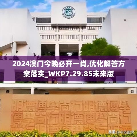 2024澳门今晚必开一肖,优化解答方案落实_WKP7.29.85未来版