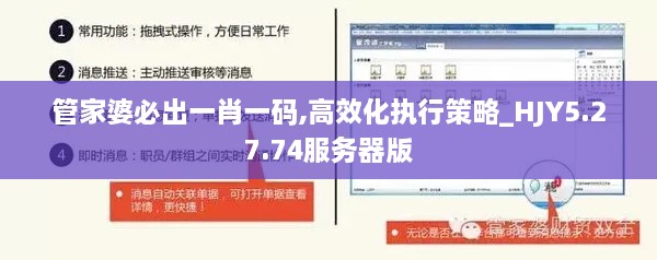 管家婆必出一肖一码,高效化执行策略_HJY5.27.74服务器版